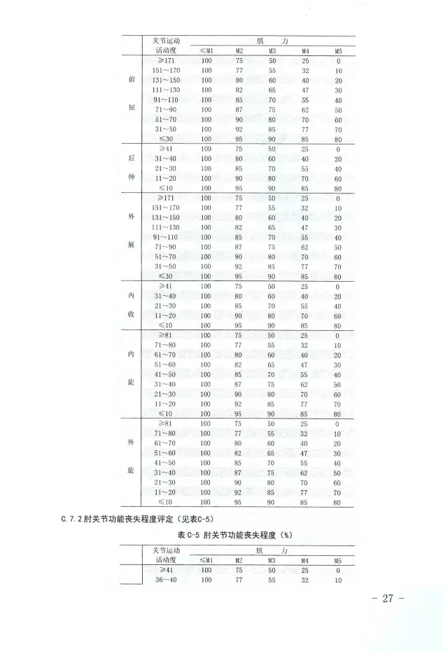 人體損傷致殘程度分級27