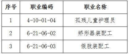 人社廳發(fā)〔2019〕58號《人力資源社會保障部辦公廳民政部辦公廳關于頒布孤殘兒童護理員等3個國家職業(yè)技能標準的通知》